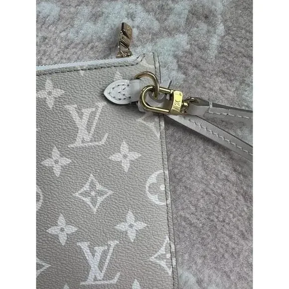 Louis Vuitton Neverfull Limited Edition Sunset Khaki MM Wristlet - Picture 5 of 7